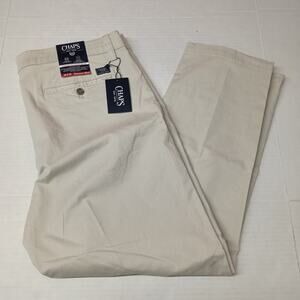 Chaps Straight Fit Chino Pants Men's Size 38x30 Stone